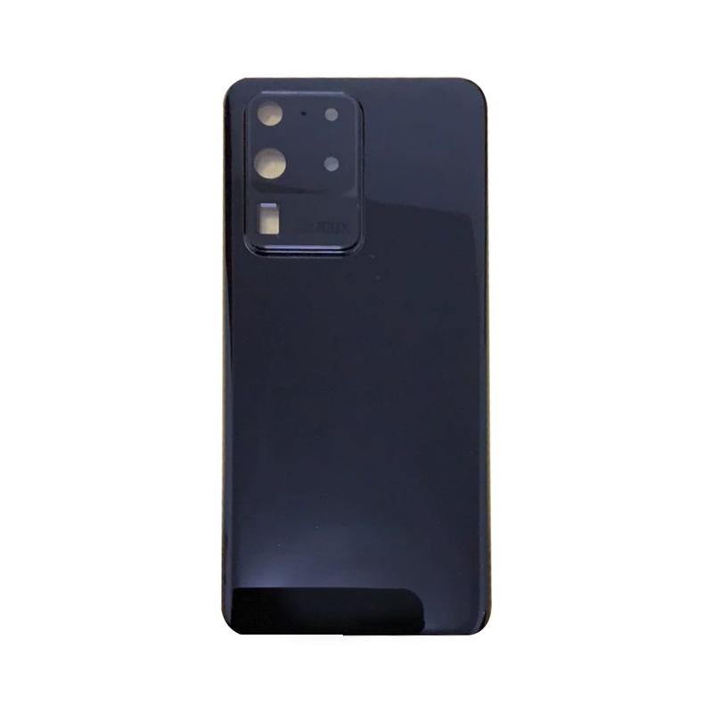 Back Glass Battery Cover For Samsung Galaxy S20 Ultra 5G SM-G988 Rear Housing With Camera Lens Frame Replacement Parts
