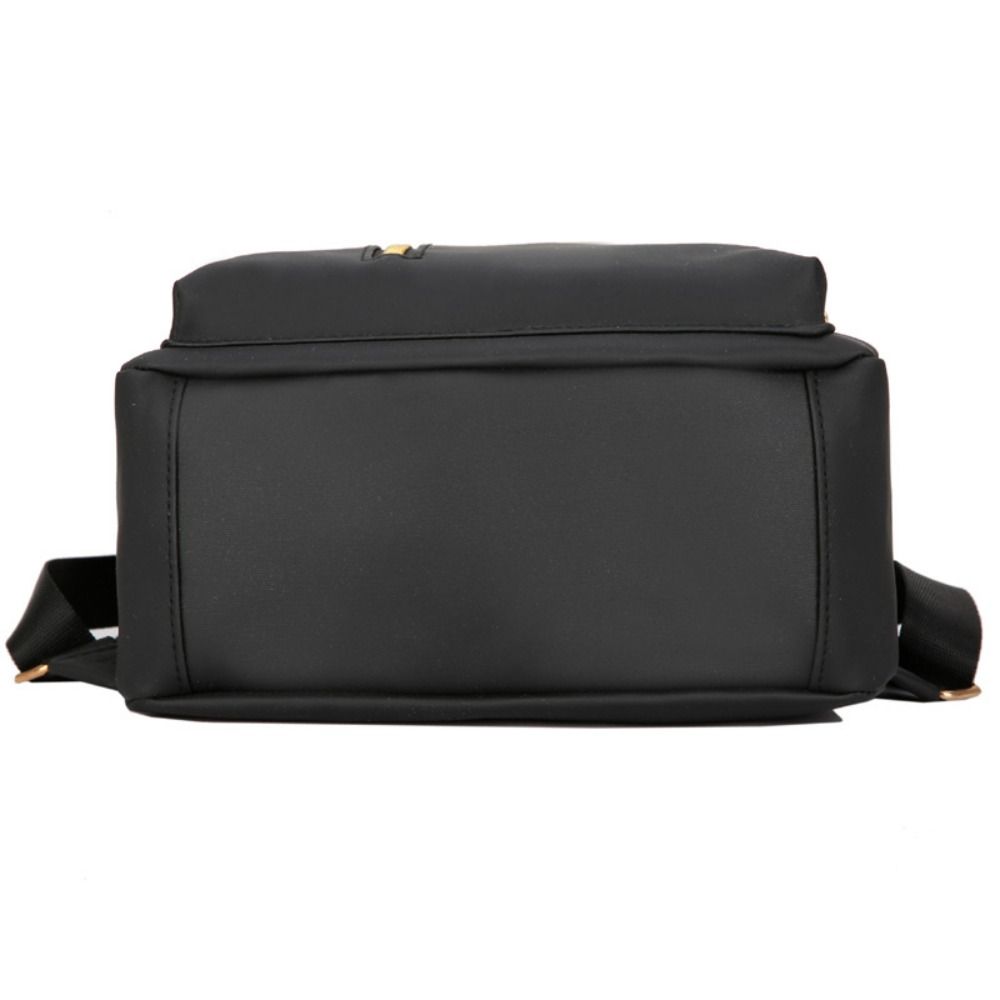 Simple Black Large Capacity Backpacks Women Waterproof Bag Solid Harajuku Schoolbag Oxford Backpack Unisex Bag