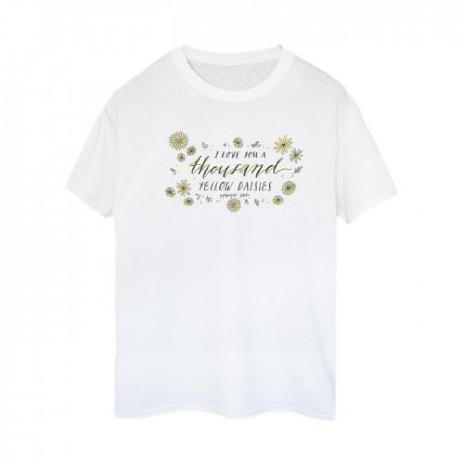 Gilmore Girls Womens_Ladies I Love You A Thousand Yellow Daisies Boyfriend T-Shirt XXXXL