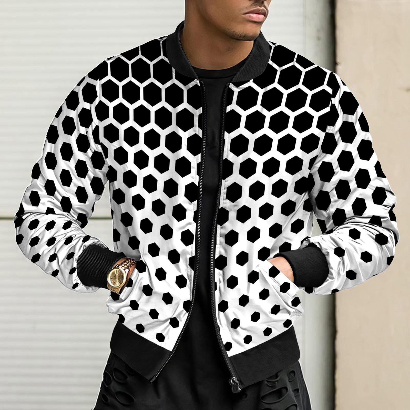 Мужское повседневное пальто с принтом — фото 9