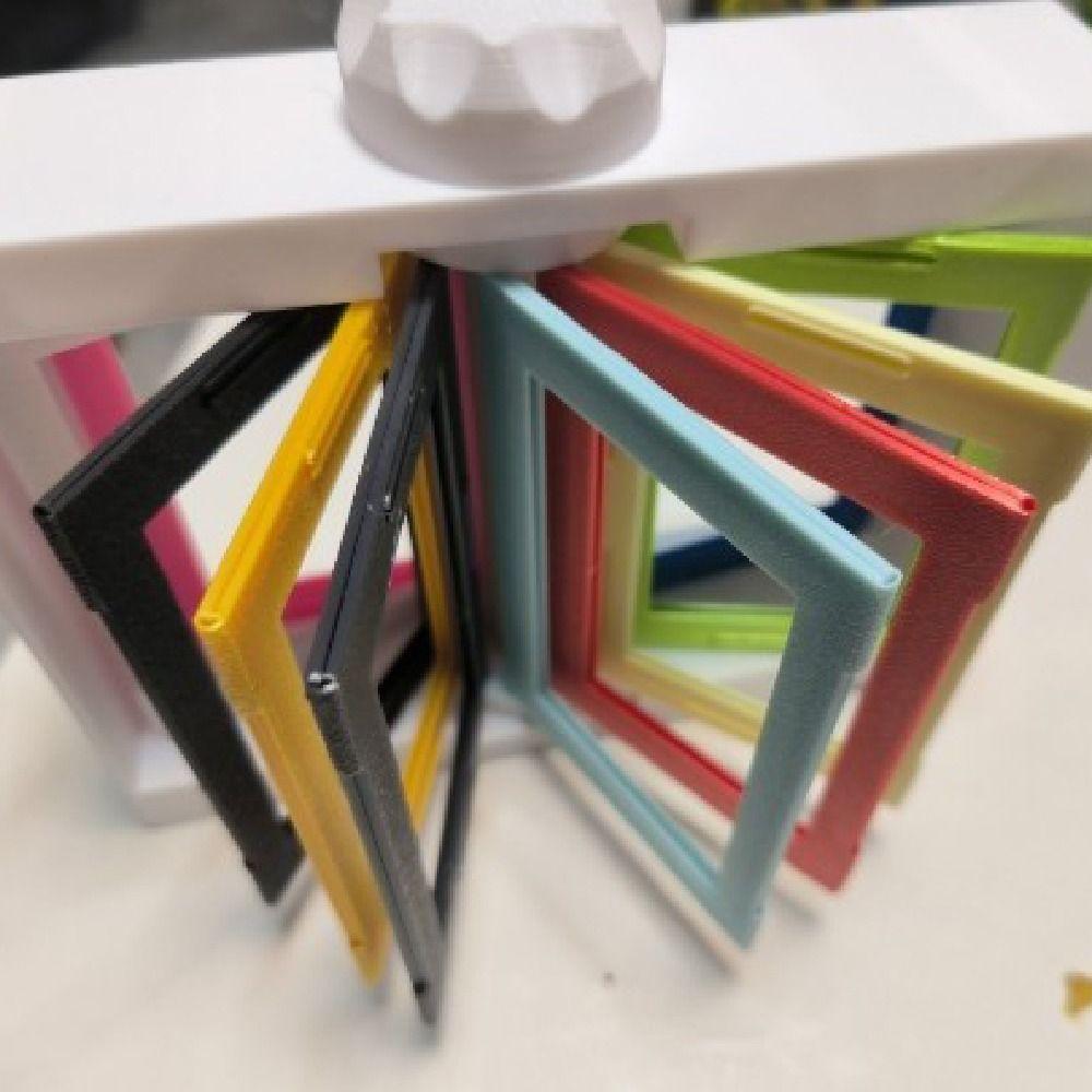 Colorful 3D Rotating Photocard Holder 12 Pockets Rotatable Photo Frame  for 3 Inch Cards