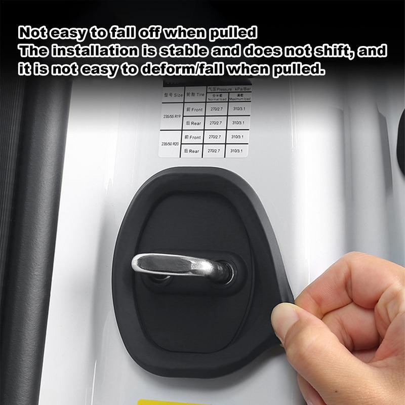 Car Door Lock Latch Cover Waterproof Car Styling Accessories 4PCS Vehicle Door Lock Decorative Sports Style Auto Replacements