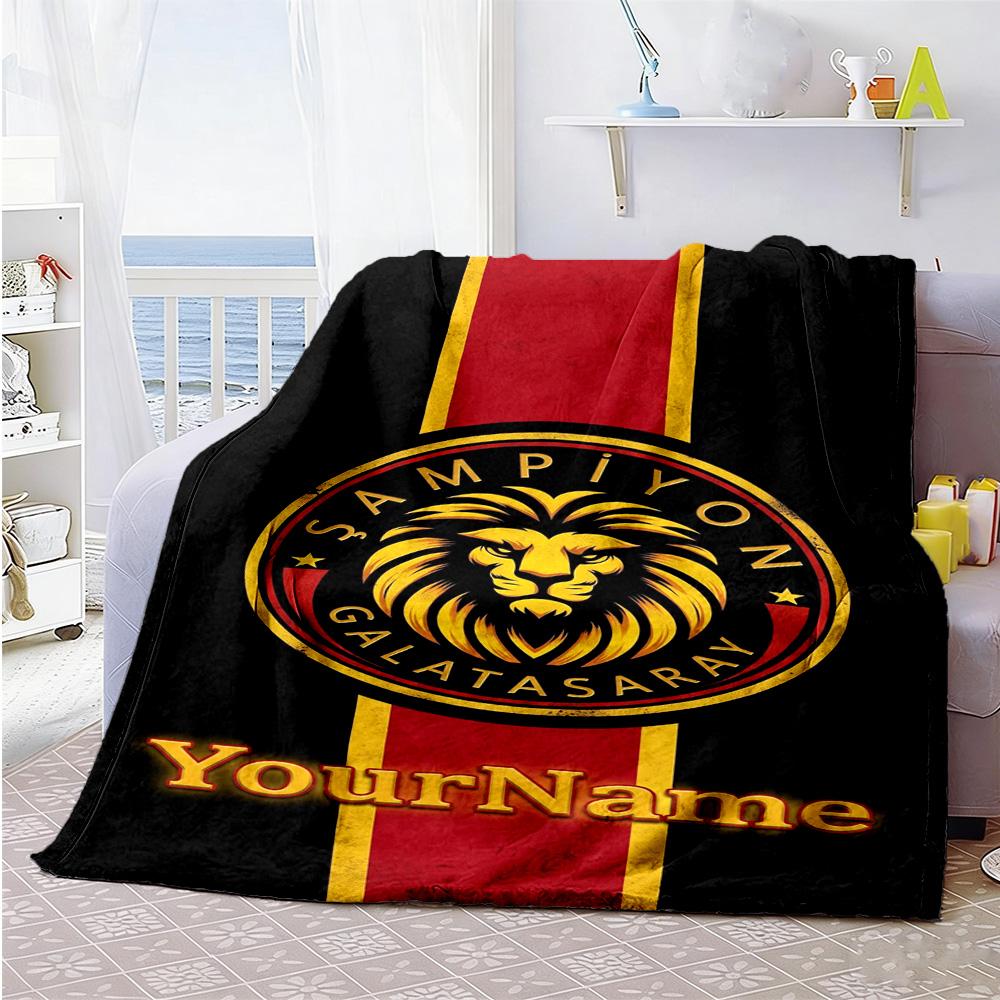 Galatasaray 275 Personalized Name Blanket Multi-purpose Customizable Blanket Durable Comfort Great for Couch Bedding Bed Living Room