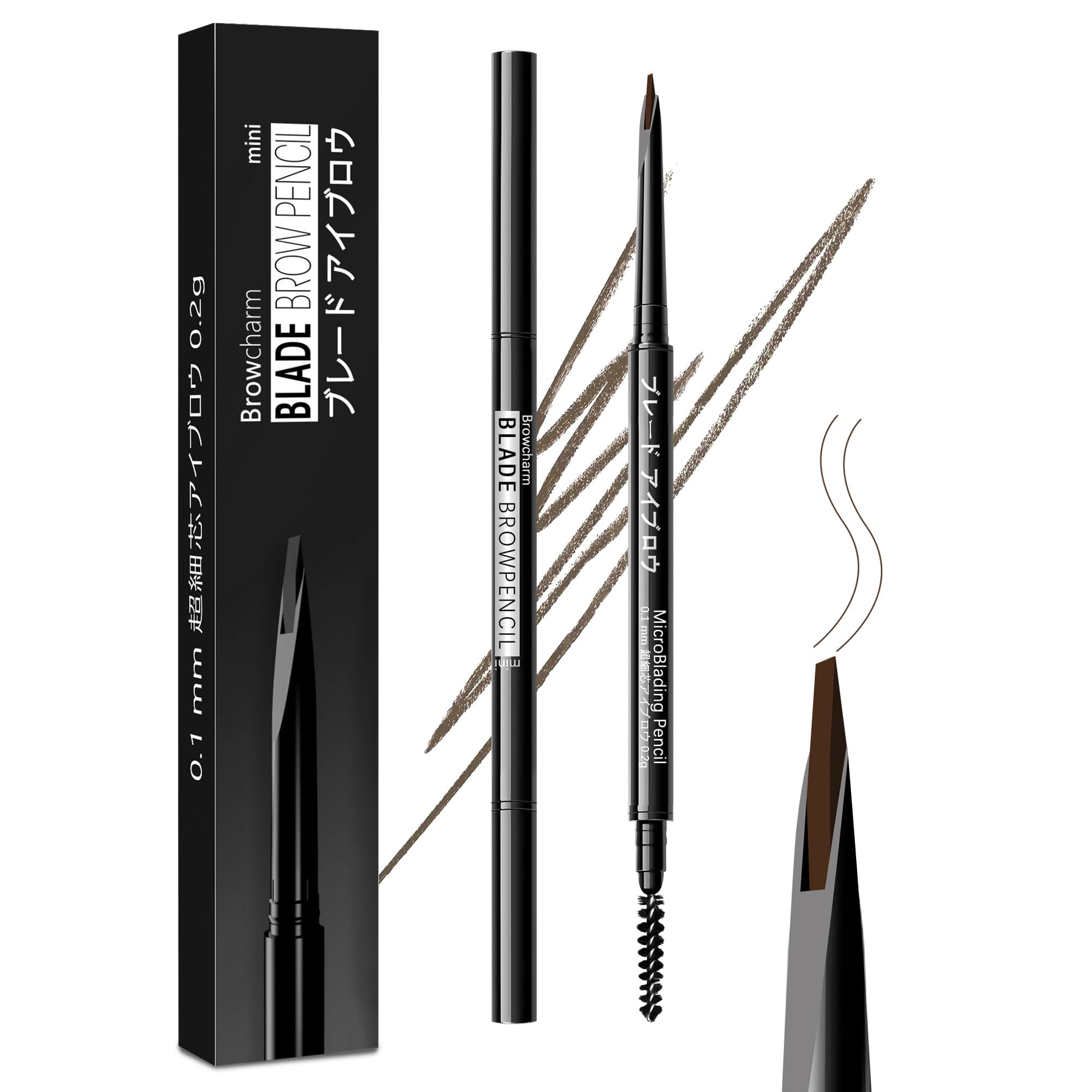 

Maksure Eyebrow Waterproof and Recreates Includes Popular for Creates a Eyebrow Easy to Eyebrow Pencil for Men Dark Pencil, 0.1mm Ultra-Fine, 24-Hour