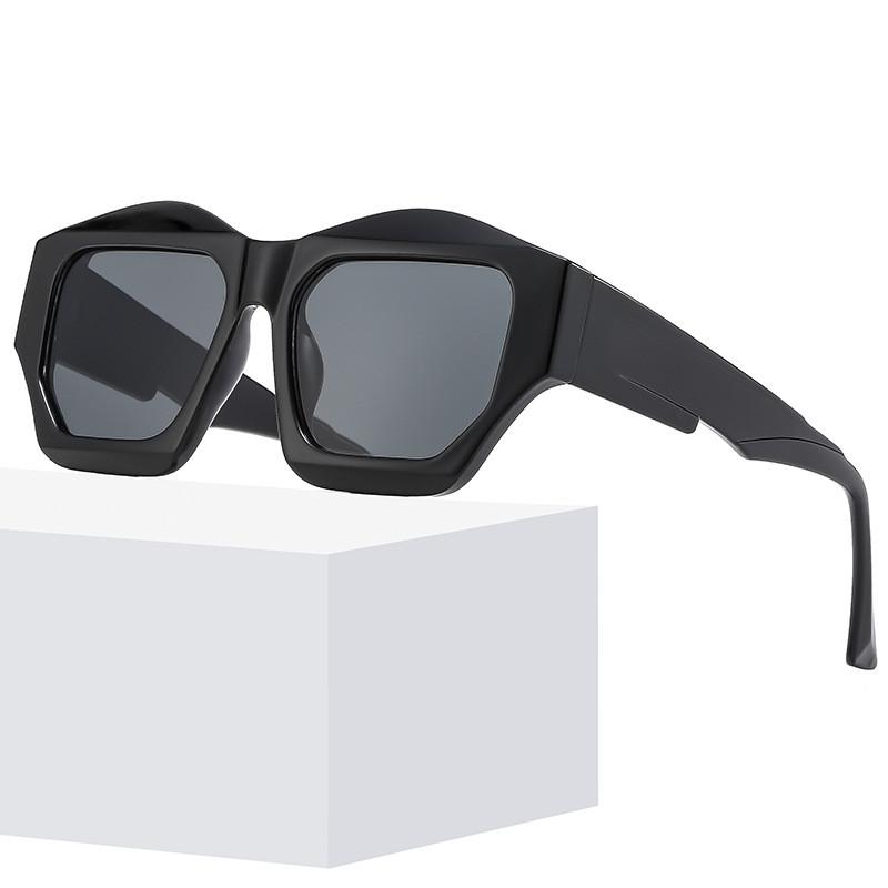 Geometric Hexagon Sunglasses With Uv400 Protection For Summer Travel And Parties