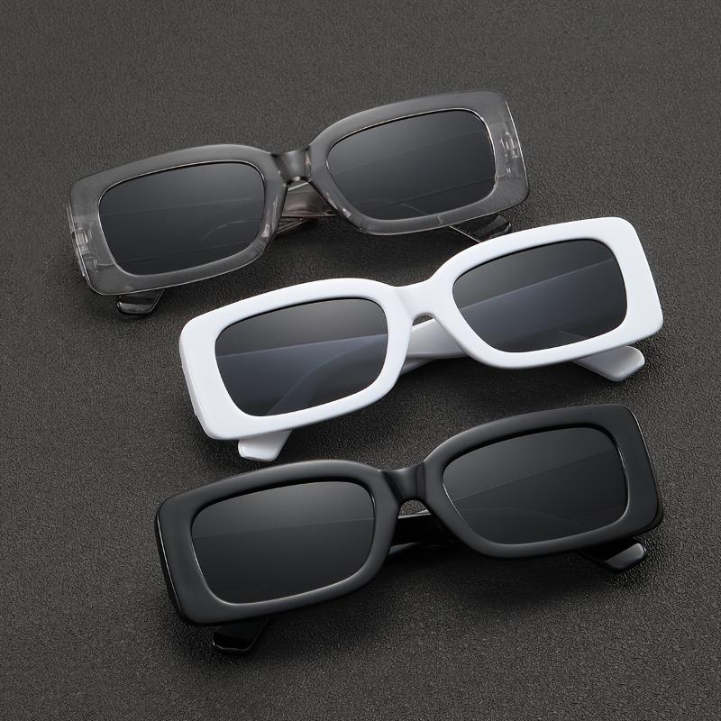 3-Piece Set Men's Square Fashion Sunglasses