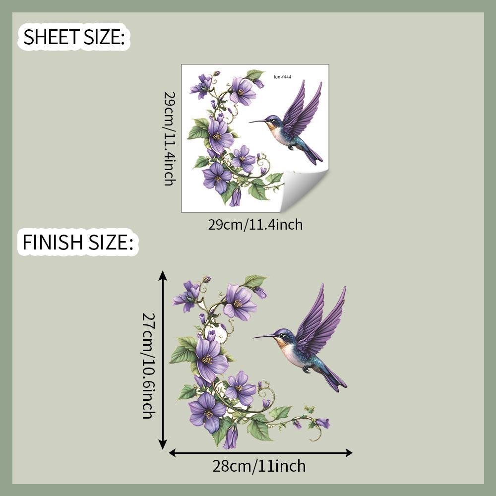 

Креативные наклейки для украшения ванной комнаты и дома с изображением ипомеи и сороки