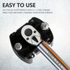 1pc Adjustable Oil Filter Wrench - 2-Prong, Forward/Reverse, Automotive Servicing, Durable Steel