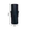 Round PU Leather Makeup Brush Holder Cylinder Organizer Desk Vanity Storage