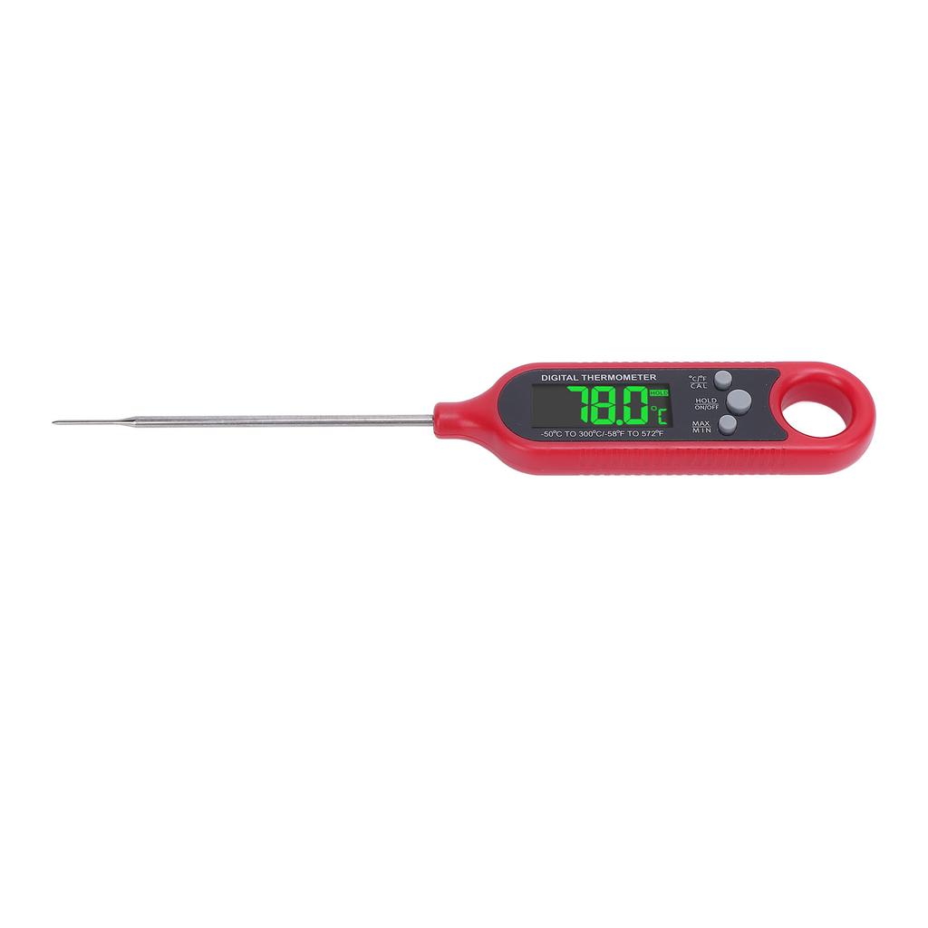 Digital Mt Temperature Probe, Food Thermometer, Stainless Steel Probe Pen,   Time with Magnetic LCD Display for Kitchen BBQ