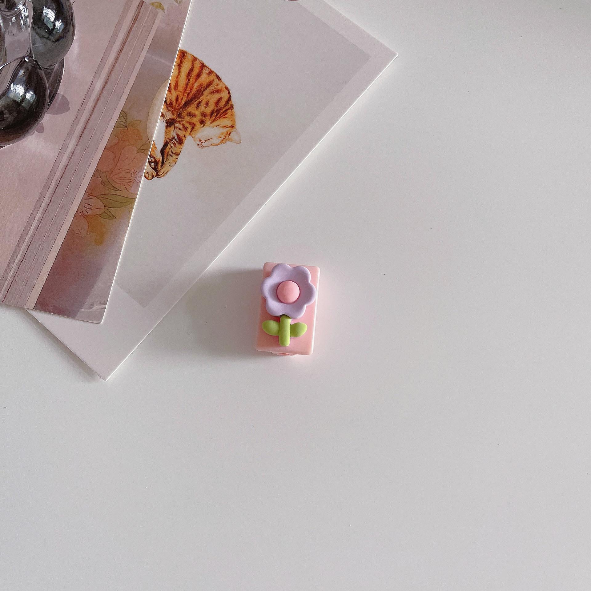 

1 шт. Мультяшный протектор для зарядного кабеля, защитный чехол для кабеля передачи данных для iPhone Android, колпачок, органайзер для зарядного кабеля