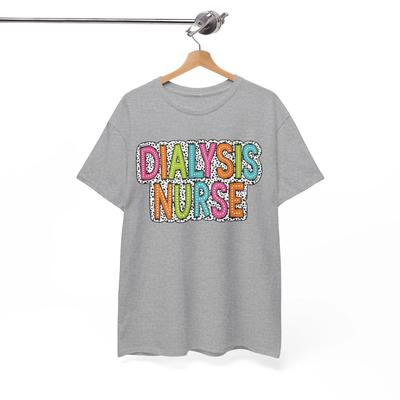 Dialysepflegerin Punktmuster T-Shirt | Lustiges Krankenschwester-T-Shirt