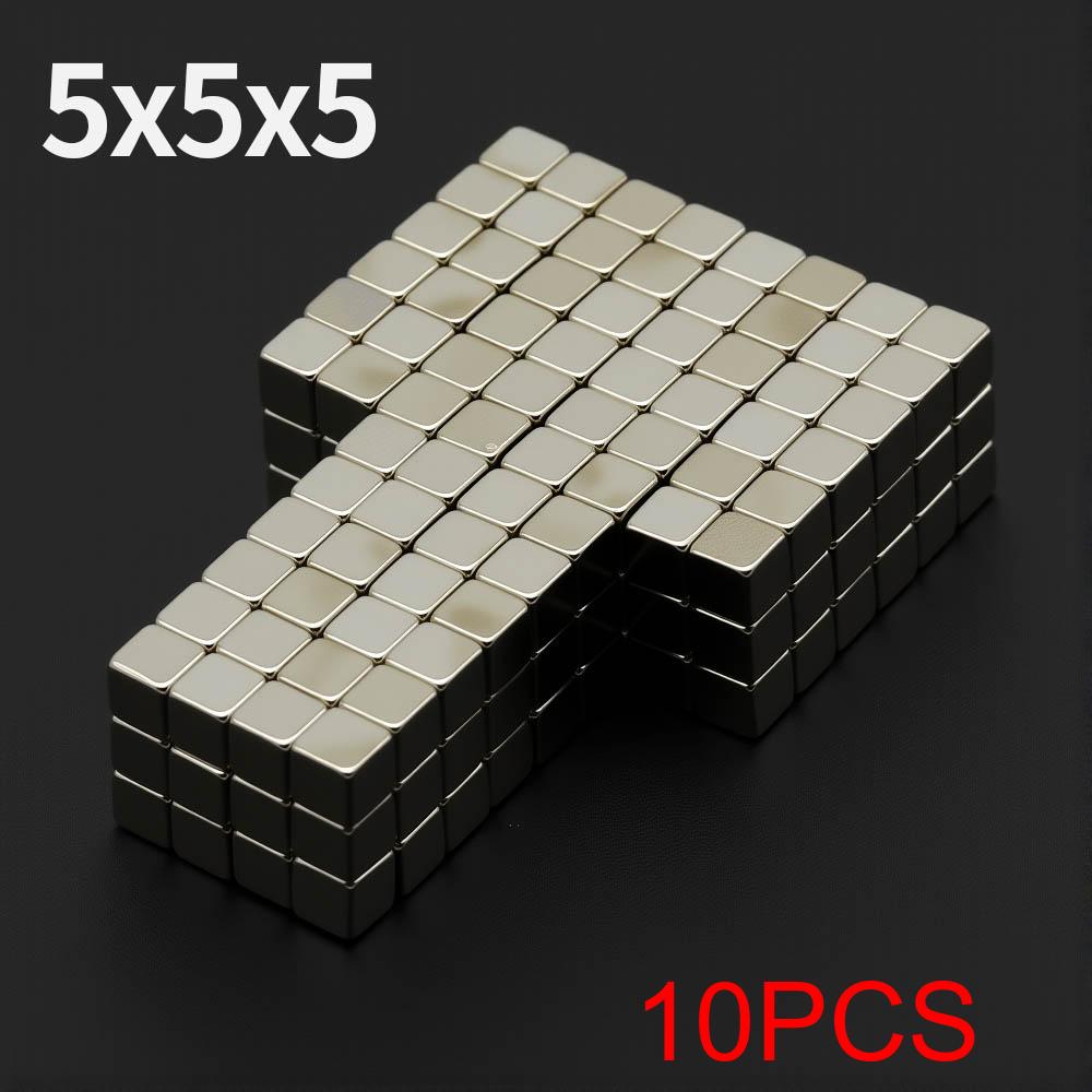 

5x5x5mm Powerful Neodymium Magnet N35 NdfeB Permanent Magnetic imanes Block Super Strong Fridge Magnets DIY