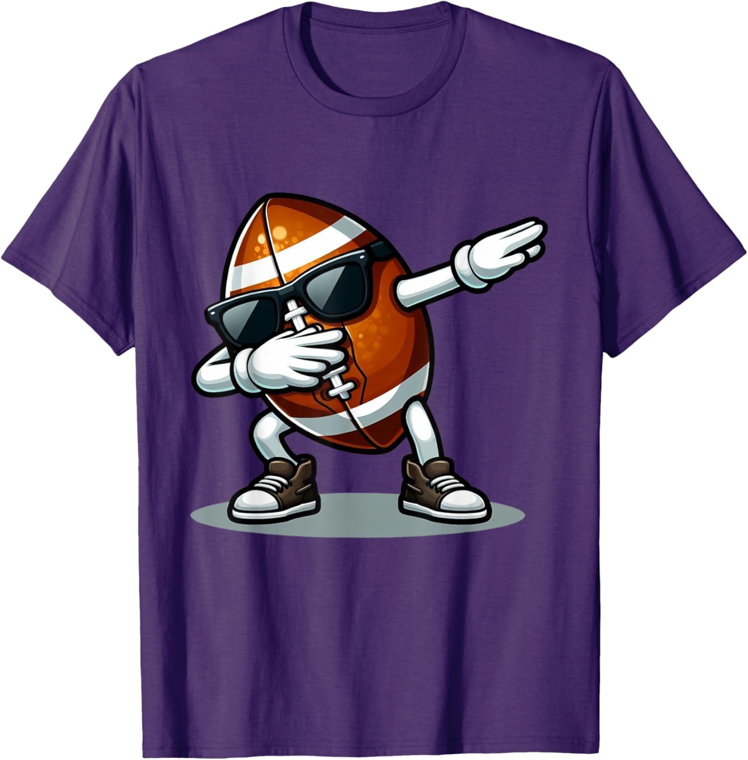 Dabbing Football Vintage Retro American Football Unisex T-Shirt S разноцветный