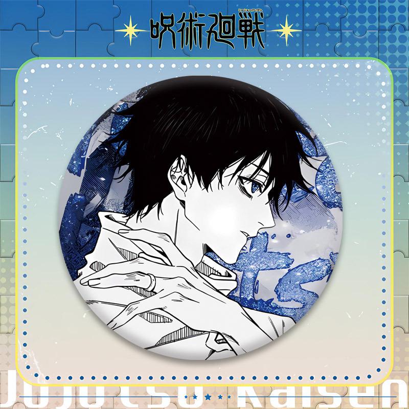 Nieuwe Anime Jujutsu Kaisen Gojo Satoru 58mm Speld Pin Accessoire 2D Fan Merchandise Lanyard Bedeltje Sleutelhanger Cosplay Verzameling Cadeau 58mm