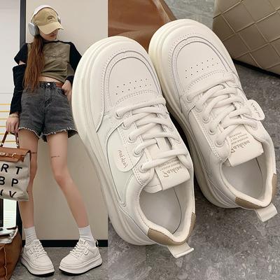Women's Thick-Soled Sneakers Summer New Versatile Small Spring and Autumn Sports Casual White Shoes