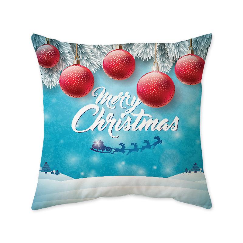 Christmas Festive Cushion Pillow Cover Ins Style Fashionable Bedroom Living Room Sofa Decorative Pillow Cover