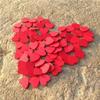 200pcs/Lot Small Wooden Red Heart Sticker for Scrapbooking Carft Diy Card Manual Accessories Wedding Invitation Mini Hearts