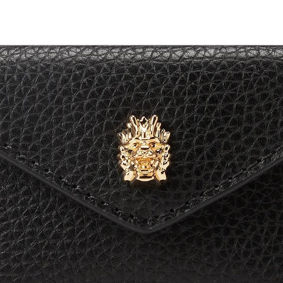 Michael Kors Simple Fashion Cow Split Leather Card Holder Wallet Women Wallet Black 35R4GGZD6L-001