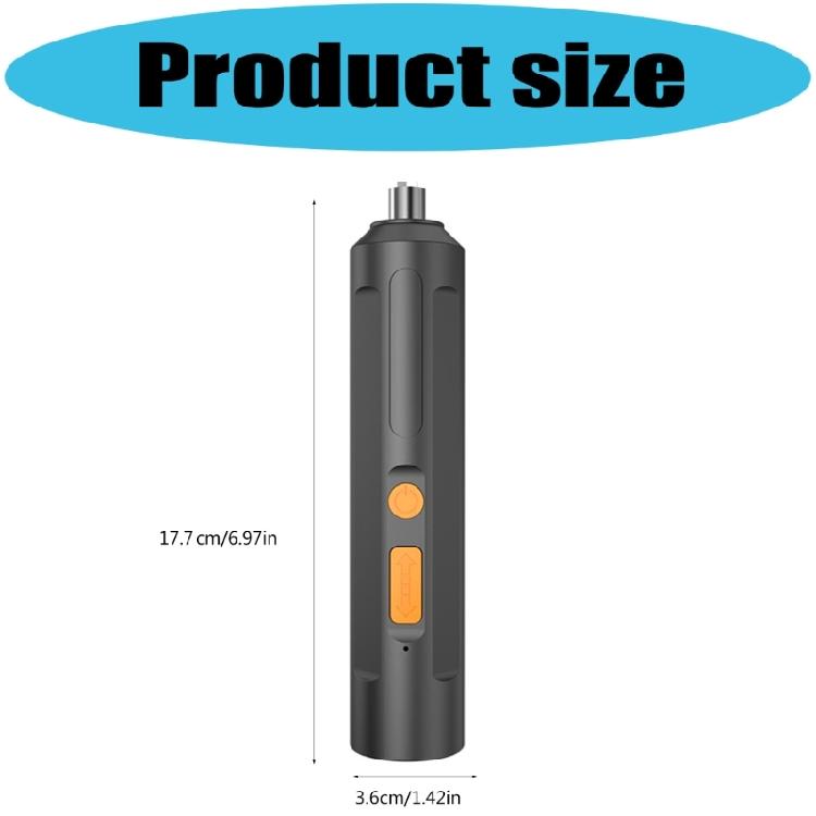 Compact Electric Screwdriver Portable Design Ideal for High Performances Battery Fast Charging Capability Ergonomic Grip Included