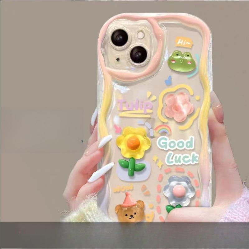 

Трехмерная цепочка из цветов Подходит для чехла для мобильного телефона Vivos18 X100/90 Прозрачный силикон Y77/52s Полное покрытие Противоударный vivo Y73s