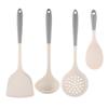 4/3Pcs Non-Stick Silicone Spatula Cooking Set Spatula Soup Spoon  Restaurant