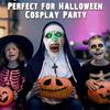 Maschera luminosa suora valak nun horror costume halloween croce led