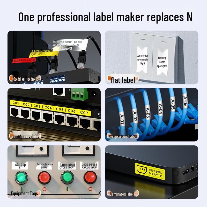 Supvan LP6245C Portable Label Maker with Cutter CN plug (adapter included)