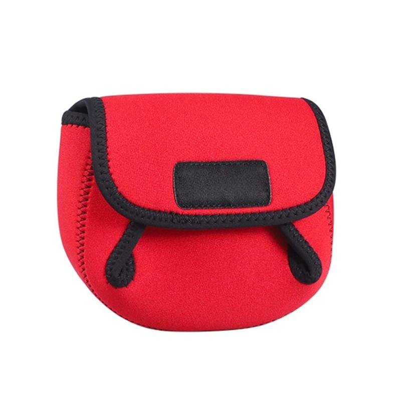 

Чехол для мультипликаторной катушки, Сумки для хранения катушек, Ударопрочная сумка для рыболовной катушки S красный