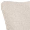 Beige SWIVEL CHAIR WITH ARMRESTS, metal legs
