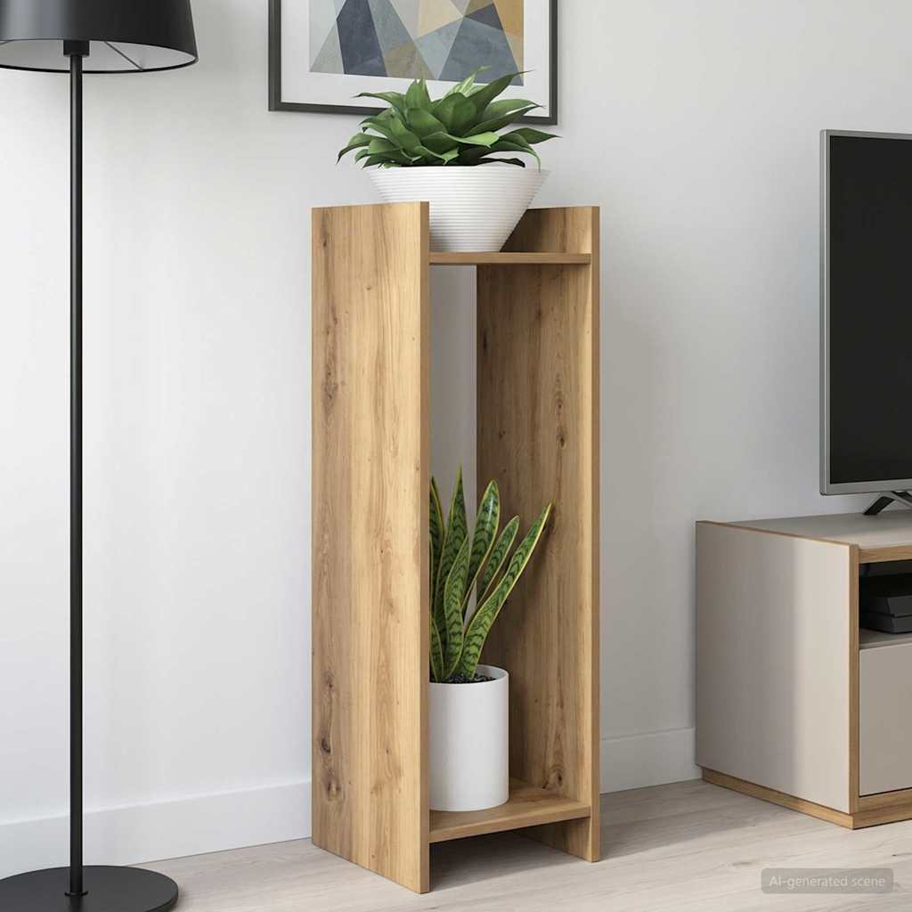 Plant Stand Artisan Oak 30 x 30 x 100 cm Engineered Wood