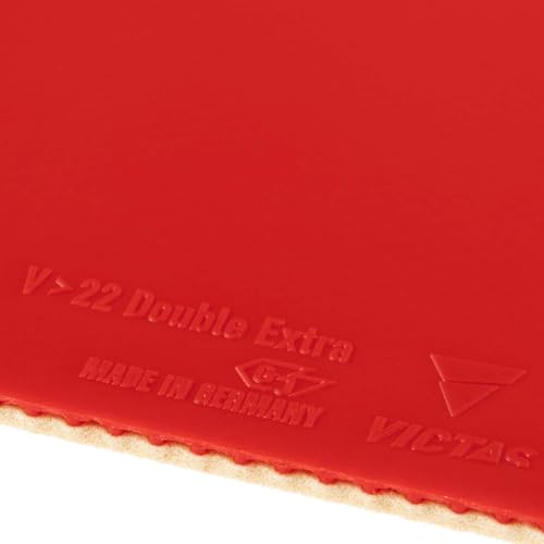 VICTAS Table Tennis Rubber V>22 Double Extra (Double Extra) Inverted Rubber Red (0040) MAX 200070