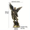 A Zinc Alloy Sculpture of St Michael The Archangel Vanquishing Satan Perfect As a Guardian Statue for Your for Family Room Or Desk