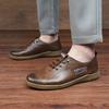Men's shoes four-season universal casual casual leather shoes Oxford shoes casual shoes tooling shoes retro versatile low-top work