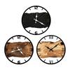 Stille Wanduhr Vintage Heimdeko Leicht ablesbar Wanduhr Bauernhaus Dekor Jahresringuhr für Bauernhaus Wohnzimmer