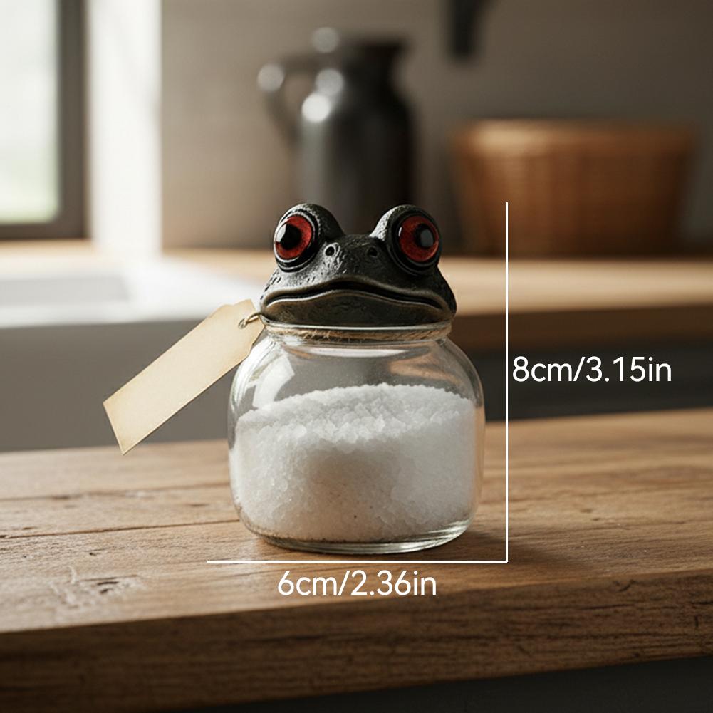 Pcs Handcrafted Witchy Frog Apothecary Spice Jar With Lid Kitchen Food Storage Container Kitchen Decor Jars Gadgets Home