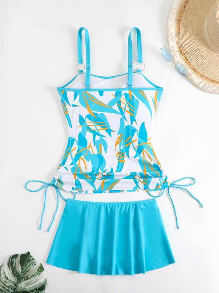 Women Bikini Set  Floral Printed Swimwear  Sexy Swimsuit  Swimwear  Push Up Two Piece Swimsuit Tank Top Printed Swimwear