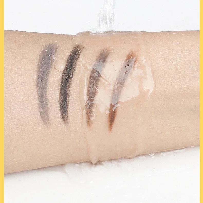 Small Gold Stick Double-Headed Eyebrow Pencil Ultra-Thin 3D Definition Lasting Non-Smudge Triangle Shape for Perfect Brows