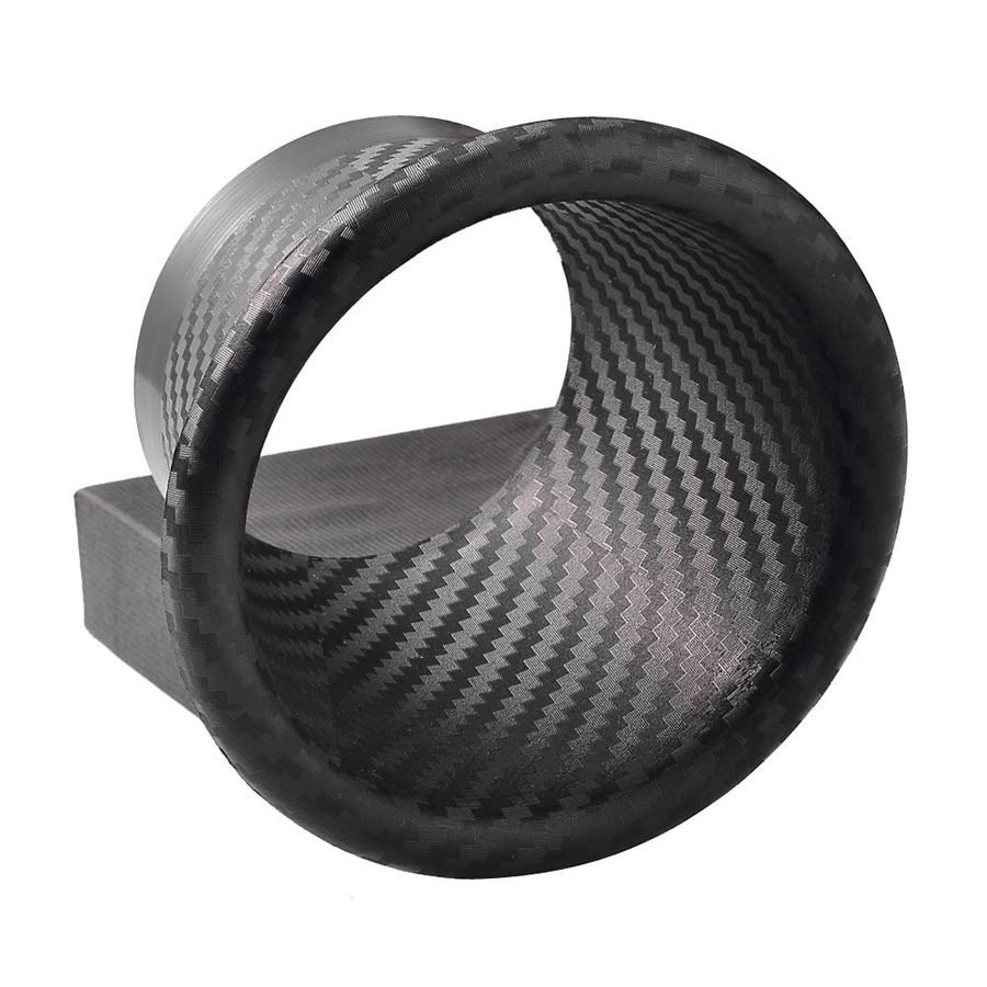 Universal Car SUV Front Bumper Turbo Air Intake Pipe Turbine Inlet Pipe Air Funnel Kits Carbon Fiber Color