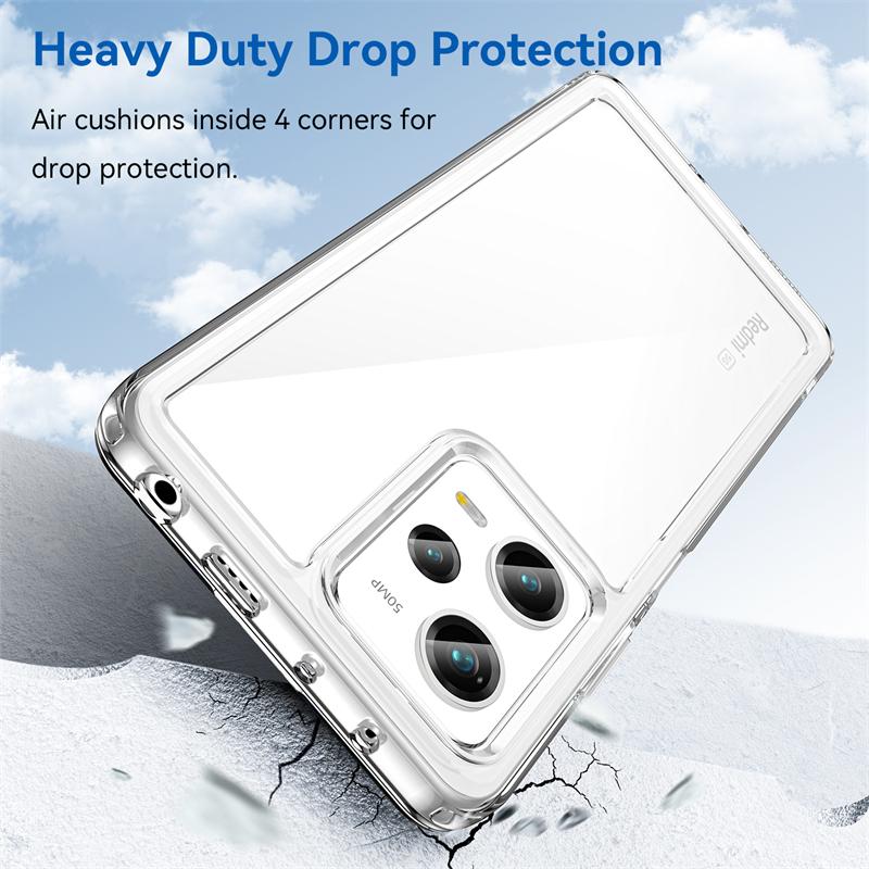 Pentru husă Poco X5 5G Carcasă Xiaomi Poco X 5 X5 Pro 5G Capas Nouă husă de protecție pentru telefon rezistentă la șocuri Culoare Transparentă Clară Fundas Poco X5 5G