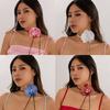 Flower Designed Necklace Accessory Stylish Flower Pendant Necklace Trendy Neckpiece Adornment for Gatherings