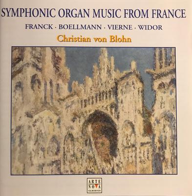 CD CHRISTIAN VON BLOHM - Symphonic Organ Music  74321852872 Arte Nova Class 2002 Europe Classical Used