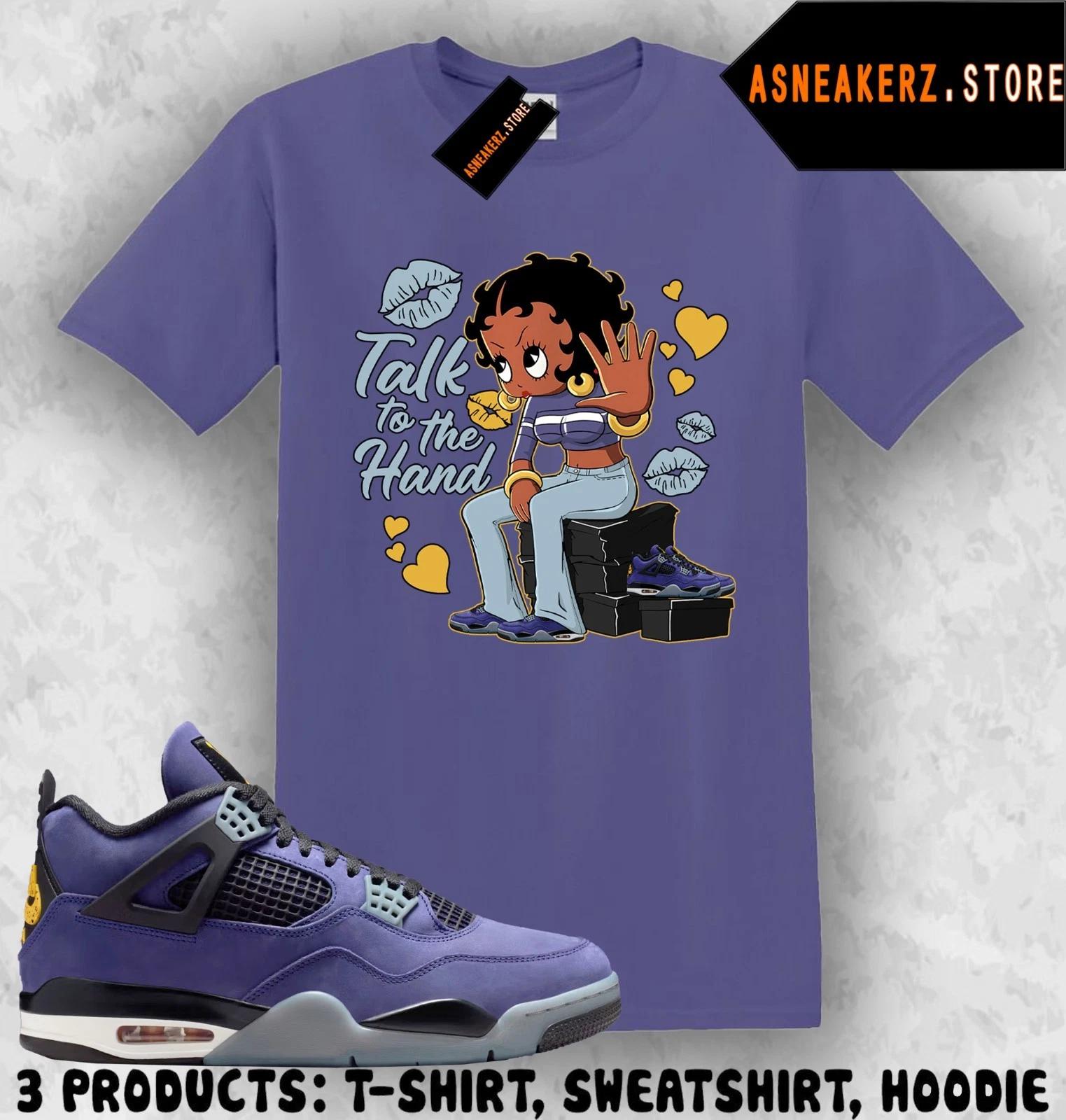 Shirt Match AJ 4 Lakers Lakeshow 2026 Sneaker Matching Talk To The Hand T-Shirt M