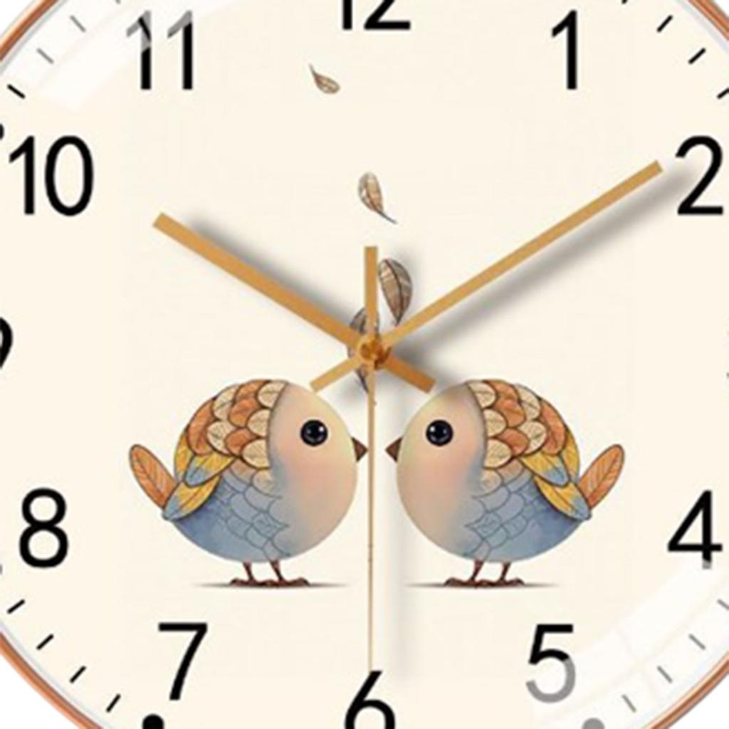 Wanduhr Geräuschlos 8in Schlichter Stil Quarzwerk Heimdekoration für Schlafzimmer Wohnzimmer