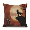 Halloween Linen Pillow Cover Printed Pillow Cover