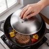 Stainless Steel Grill Cover For Steak And Burgers With Heat Resistant Design For Home And Outdoor Cooking