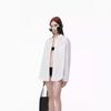 Alexa Wang Oversized Chic Button-Up Long Sleeve Shirt for Women