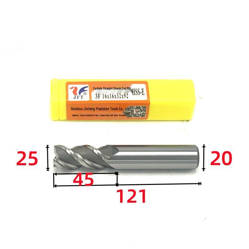 Guiyang Jinfeng High-Speed Steel Three-Flute Superhard End Mill 1.5–30mm