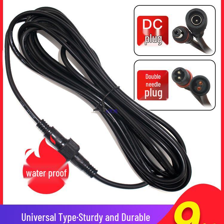 

Водонепроницаемые солнечные гирлянды с удлинителем 10 м, двойной штырьковый наконечник, провод 20 м, шнур 5 м и 15 аксессуаров Double Pin Head 3m Waterproof Extension