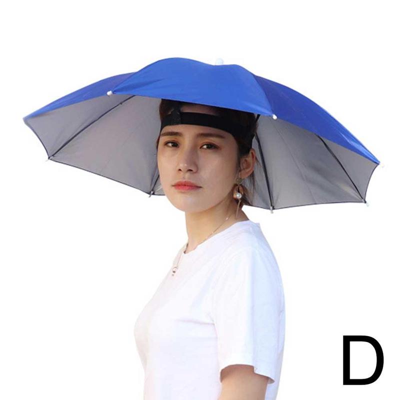 Foldable Outdoor Umbrella Hat Women Men Fishing Headwear Sun Cap Camping Fishing Headwear Cap Beach Head Hats